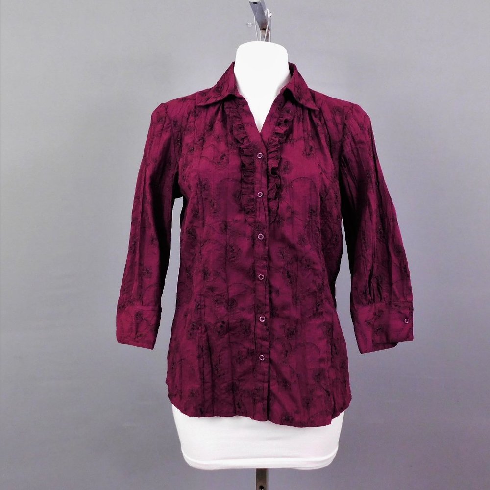 St. John's Bay‎ Women Shirt Purple M
